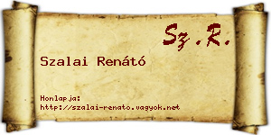 Szalai Renátó névjegykártya